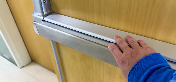 Installing a Push Bar on a Door Mooresville